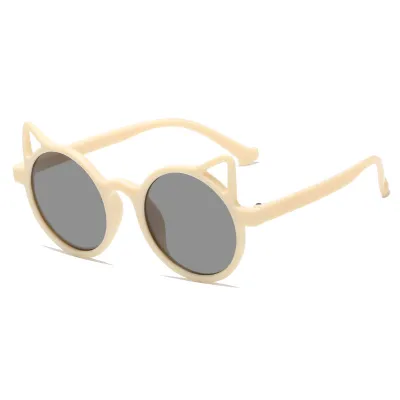 Kids Unisex Fashion Casual Cute Round Frame Resin Lens Sunglasses