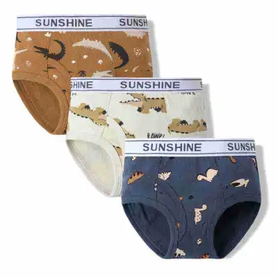 Kids Boys Cute Cartoon Print Cotton Underwear Sets Sleepwear