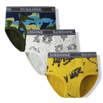 Kids Boys Cute Cartoon Print Cotton Underwear Sets Sleepwear