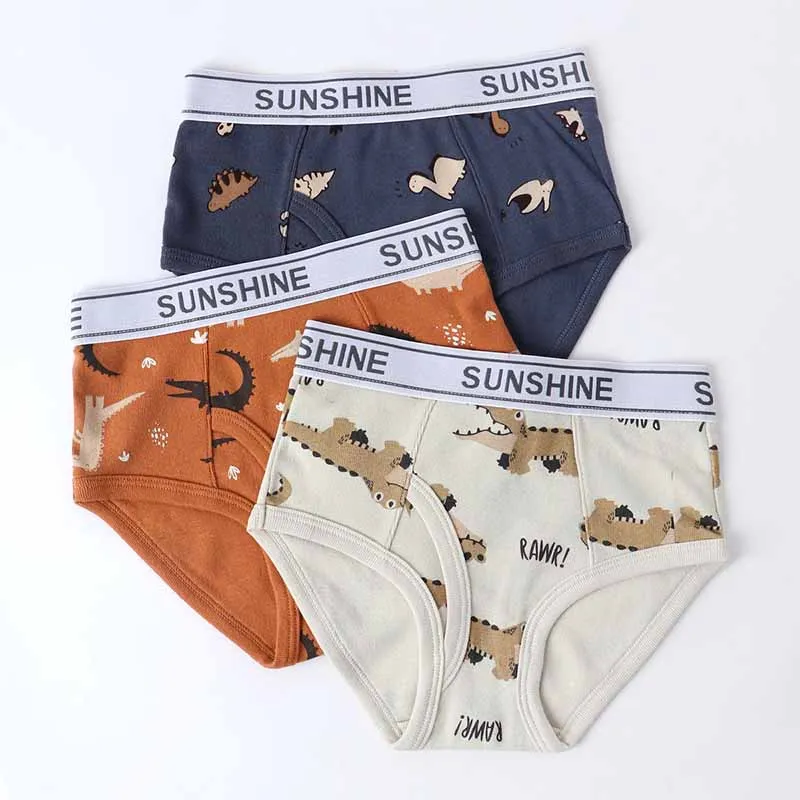Kids Boys Cute Cartoon Print Cotton Underwear Sets Sleepwear