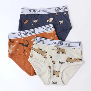 Kids Boys Cute Cartoon Print Cotton Underwear Sets Sleepwear