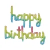 English Small Conjoined Birthday Gradient Color