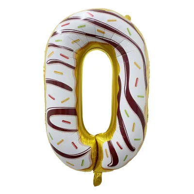 Cartoon 32 Inch Candy Donut Ice Cream Digital Aluminum Film Balloon Birthday Party Decoration