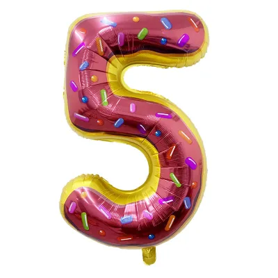 Cartoon 32 Inch Candy Donut Ice Cream Digital Aluminum Film Balloon Birthday Party Decoration