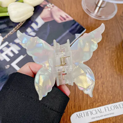 Women Fashion Imitation Acetate Butterfly Magic Mermaid Hair Claw Clip