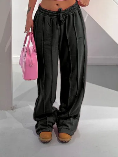 Summer Women Casual Loose Drawstring Pants