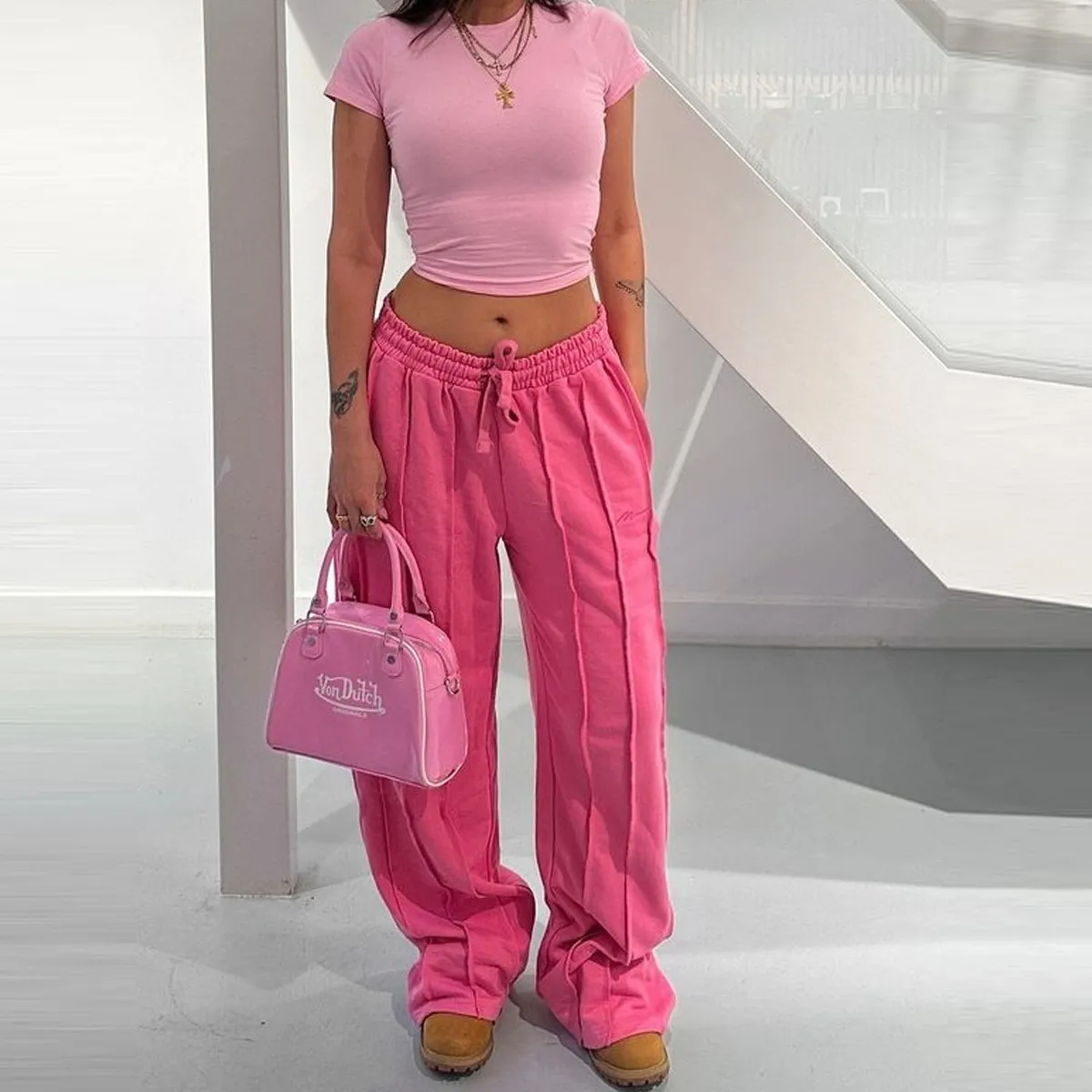 Summer Women Casual Loose Drawstring Pants