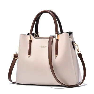 Women Fashion Large Capacity PU Handle Shoulder Bag
