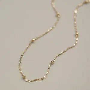 Women Simple Fashion Solid Color Silver Bead Bracelet