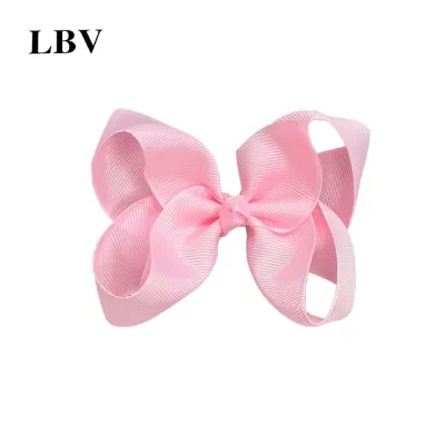 Kids Girls Cute Solid Color Cloth Bow Hairpin Side Clip Cartoon Children Fresh Sweet