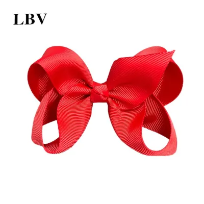 Kids Girls Cute Solid Color Cloth Bow Hairpin Side Clip Cartoon Children Fresh Sweet