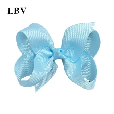 Kids Girls Cute Solid Color Cloth Bow Hairpin Side Clip Cartoon Children Fresh Sweet