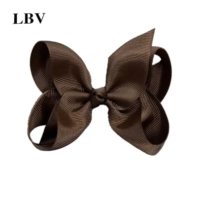 Kids Girls Cute Solid Color Cloth Bow Hairpin Side Clip Cartoon Children Fresh Sweet