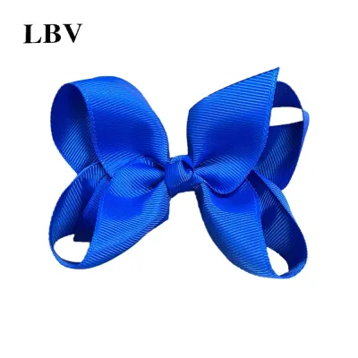 Kids Girls Cute Solid Color Cloth Bow Hairpin Side Clip Cartoon Children Fresh Sweet
