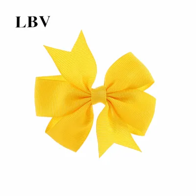 Kids Girls Cute Solid Color Bow Duckbill Hairpin