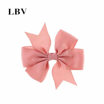 Kids Girls Cute Solid Color Bow Duckbill Hairpin