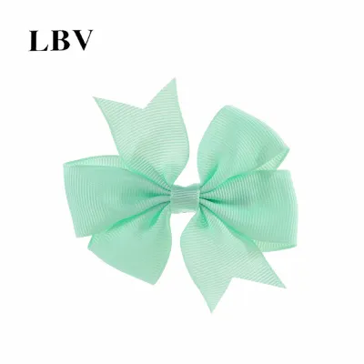 Kids Girls Cute Solid Color Bow Duckbill Hairpin