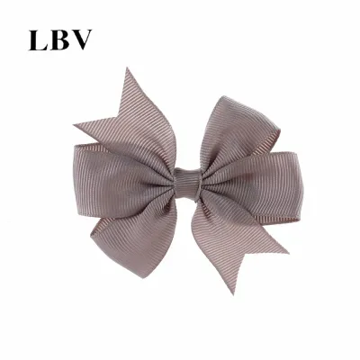 Kids Girls Cute Solid Color Bow Duckbill Hairpin
