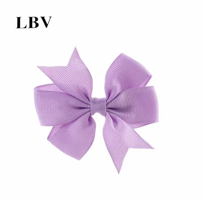 Kids Girls Cute Solid Color Bow Duckbill Hairpin