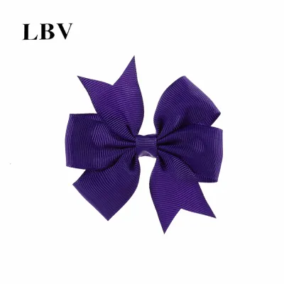 Kids Girls Cute Solid Color Bow Duckbill Hairpin