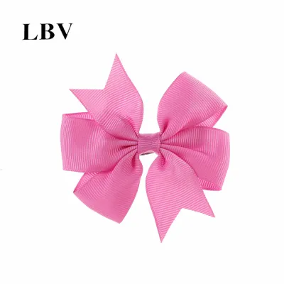 Kids Girls Cute Solid Color Bow Duckbill Hairpin