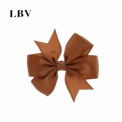 Kids Girls Cute Solid Color Bow Duckbill Hairpin