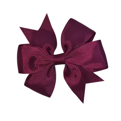 Kids Girls Cute Solid Color Bow Duckbill Hairpin