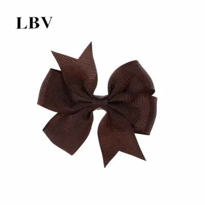Kids Girls Cute Solid Color Bow Duckbill Hairpin