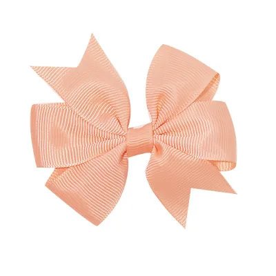 Kids Girls Cute Solid Color Bow Duckbill Hairpin