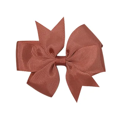 Kids Girls Cute Solid Color Bow Duckbill Hairpin