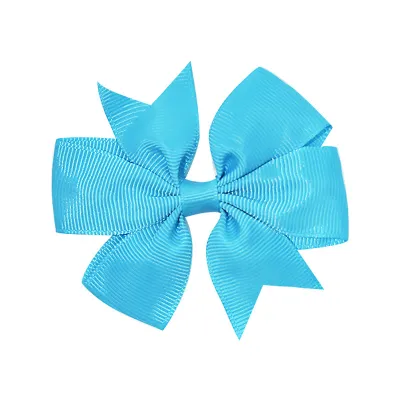 Kids Girls Cute Solid Color Bow Duckbill Hairpin
