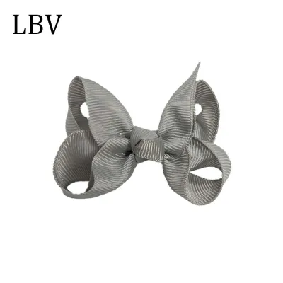Kids Girls Cute Solid Color Cloth Bow Hairpin BB Clip
