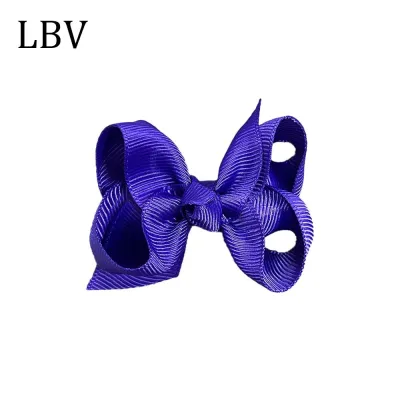 Kids Girls Cute Solid Color Cloth Bow Hairpin BB Clip