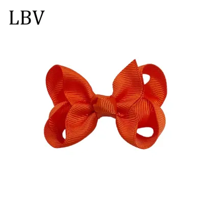 Kids Girls Cute Solid Color Cloth Bow Hairpin BB Clip