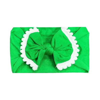 Baby Cute Plaid Color Matching Bow Cloth Hair Band for Girls
