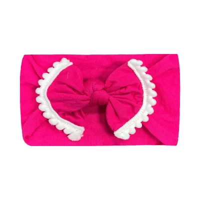 Baby Cute Plaid Color Matching Bow Cloth Hair Band for Girls