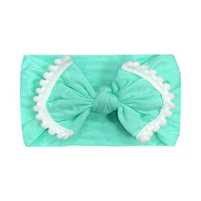 Baby Cute Plaid Color Matching Bow Cloth Hair Band for Girls
