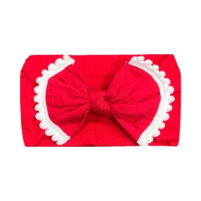 Baby Cute Plaid Color Matching Bow Cloth Hair Band for Girls