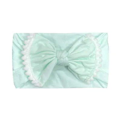 Baby Cute Plaid Color Matching Bow Cloth Hair Band for Girls