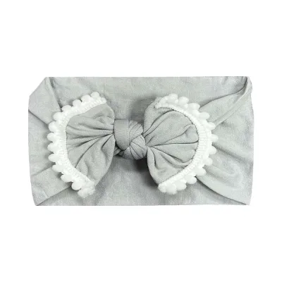 Baby Cute Plaid Color Matching Bow Cloth Hair Band for Girls