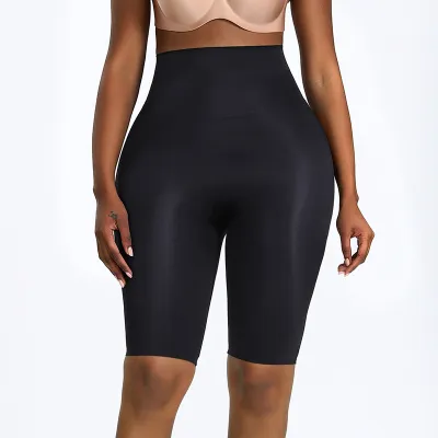Women Solid Color High Waist Belly-Lifting Shaping Pants