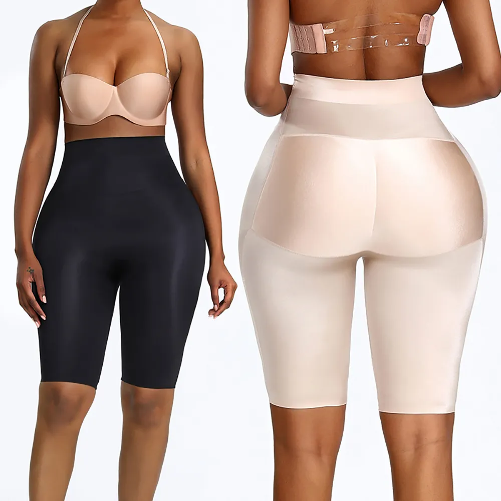 Women Solid Color High Waist Belly-Lifting Shaping Pants