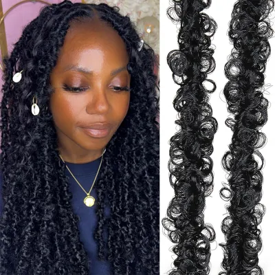 Women Creative Butterfly Crochet Wig African Dirty Braid Exotic Fluffy
