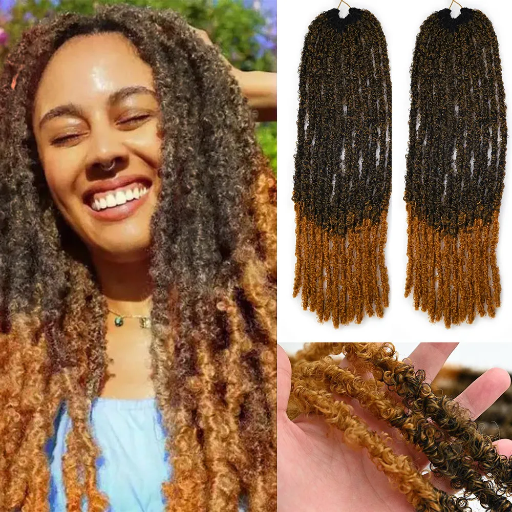 Women Creative Butterfly Crochet Wig African Dirty Braid Exotic Fluffy