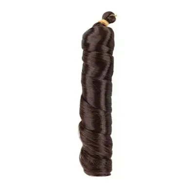 Women Simple Crochet African Braid Hair Extensions Beauty Wigs Volume 24Inch High Temperature Wire Not Hot Dye Any Nude