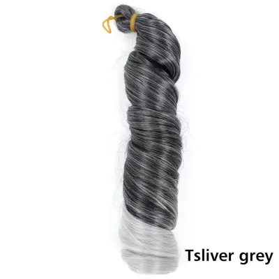 Women Simple Crochet African Braid Hair Extensions Beauty Wigs Volume 24Inch High Temperature Wire Not Hot Dye Any Nude