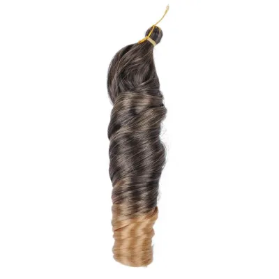 Women Simple Crochet African Braid Hair Extensions Beauty Wigs Volume 24Inch High Temperature Wire Not Hot Dye Any Nude