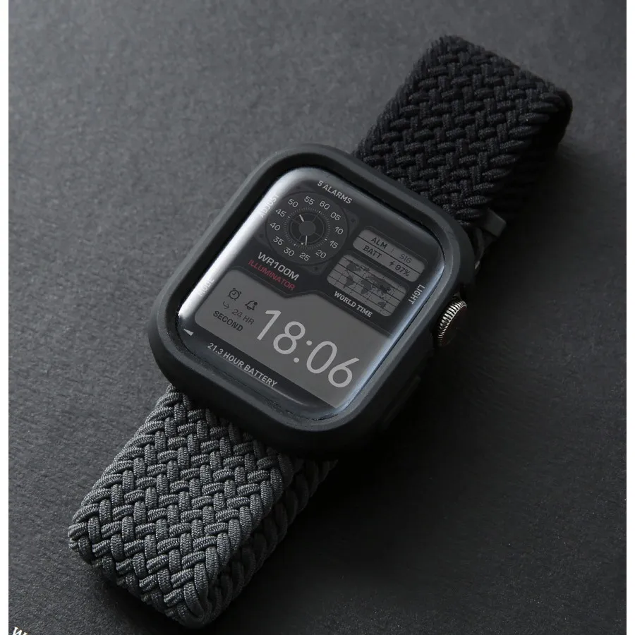 Apple Watch Band Woven Silicone Sport Replacement Strap