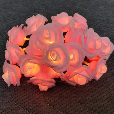 LED Simulation Luminous Rose Light String Flower Eternal Proposal Valentine's Day Birthday Indoor Atmosphere Decoration