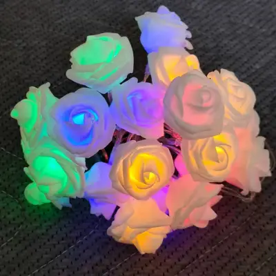 LED Simulation Luminous Rose Light String Flower Eternal Proposal Valentine's Day Birthday Indoor Atmosphere Decoration
